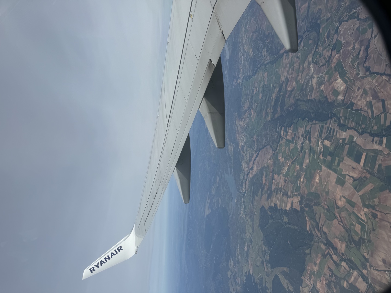 Vista aérea desde el avión